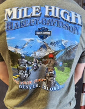 Load image into Gallery viewer, "Mile High Harley-Davidson" Left Chest Green T-Shirt
