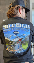 Load image into Gallery viewer, "Mile High Harley-Davidson" Left Chest Charcoal T-Shirt