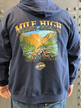 Load image into Gallery viewer, Unisex Front Zip Hoodie in Blue