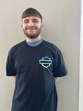 Load image into Gallery viewer, MENS HD CHROME S/S BLACK TEE