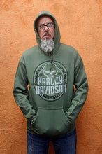 Load image into Gallery viewer, Men's Risk Pullover Military Green Hoodie (Moose & Elk)