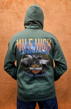 Load image into Gallery viewer, Men's Risk Pullover Military Green Hoodie (Moose & Elk)