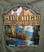 Load image into Gallery viewer, Men's HD Raging Short Sleeve Military Green Shirt