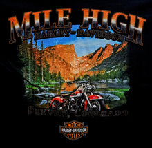 Load image into Gallery viewer, Men's Mile High Custom Down River Short Sleeve Black Shirt