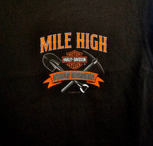 Load image into Gallery viewer, Men's Mile High Custom Gold Miner Sleeveless Black Shirt