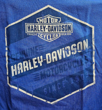 Load image into Gallery viewer, Men's Hexagon Short Sleeve Blue Polyblend Shirt