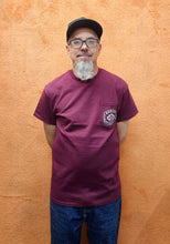 Load image into Gallery viewer, Men's Captain Short Sleeve Maroon Pocket Shirt