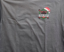 Load image into Gallery viewer, Men's Mile High Custom Santa Wheelie Short Sleeve Charcoal Grey Shirt