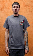 Load image into Gallery viewer, Men's Mile High Custom Santa Wheelie Short Sleeve Charcoal Grey Shirt