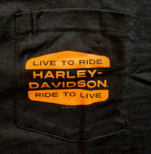 Load image into Gallery viewer, Men's HD Shell Badge Short Sleeve Black Pocket Shirt