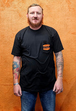 Load image into Gallery viewer, Men's HD Shell Badge Short Sleeve Black Pocket Shirt