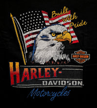 Load image into Gallery viewer, Men's Harley Pride Made in USA Short Sleeve Black Shirt (4th of July)