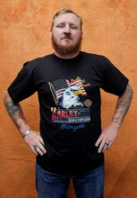 Load image into Gallery viewer, Men's Harley Pride Made in USA Short Sleeve Black Shirt (4th of July)