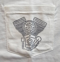 Load image into Gallery viewer, Men's Deconstructed Short Sleeve White Pocket Shirt (Our Fav Pocket Shirt)