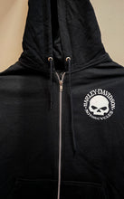 Load image into Gallery viewer, Men's Willie G LC Zip-Up Black Polyblend Hoodie