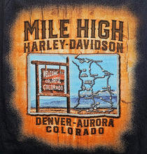 Load image into Gallery viewer, Men's Forged In Iron Sleeveless Navy Blue Shirt (Colorado Map)