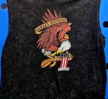 Load image into Gallery viewer, Men's Eagle Tat Sleeveless Dyed Black Shirt