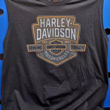 Load image into Gallery viewer, Men's HD Terrace Sleeveless Charcoal Grey Polyblend Shirt