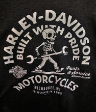 Load image into Gallery viewer, Men's Harley Workshop Charcoal Soft Short Sleeve Shirt