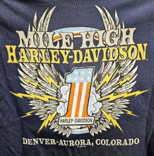 Load image into Gallery viewer, Men's Freedom Ride Short Sleeve Indigo Blue Shirt (4th of July)