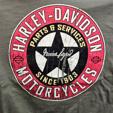 Load image into Gallery viewer, Men's Garage Icon Short Sleeve Military Green Shirt