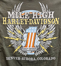 Load image into Gallery viewer, Men's Garage Icon Short Sleeve Military Green Shirt