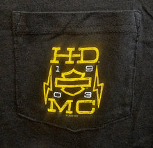 Load image into Gallery viewer, Men's MC Lightning Long Sleeve Black Pocket Shirt