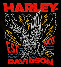 Load image into Gallery viewer, Men's Thunder Strike Short Sleeve Black Shirt