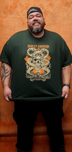 Load image into Gallery viewer, Men's Slithering Forest Green Short Sleeve Shirt
