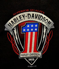 Load image into Gallery viewer, Men's HD 1 Shield Black Short Sleeve Shirt