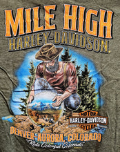 Load image into Gallery viewer, Men's Mile High Custom Gold Miner Short Sleeve Military Green Shirt