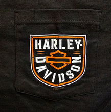 Load image into Gallery viewer, Men's Mile High Custom Analyze Pocket Short Sleeve Black Shirt