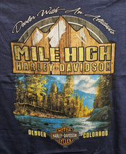 Load image into Gallery viewer, Men's Bold Short Sleeve Navy Blue Shirt