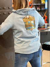 Load image into Gallery viewer, Womens Blue Zip Hoodie
