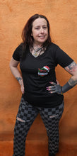 Load image into Gallery viewer, Mile High Women's Christmas Short Sleeve Shirt (Santa Wheelie)