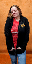 Load image into Gallery viewer, Women's Bolt Black Zip Hoody