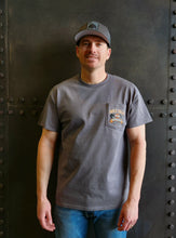 Load image into Gallery viewer, "Gold Miner Pocket" Charcoal Grey Mile High Harley-Davidson T-Shirt
