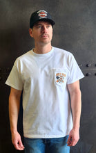 Load image into Gallery viewer, "Gold Miner Pocket" White Mile High Harley-Davidson T-Shirt