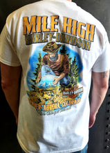 Load image into Gallery viewer, "Gold Miner Pocket" White Mile High Harley-Davidson T-Shirt