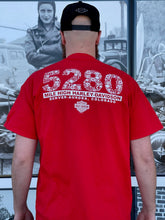 Load image into Gallery viewer, '5280 RED' Mile High Short-Sleeve Pocket T-Shirt