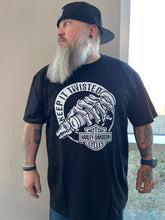Load image into Gallery viewer, MENS TWISTED S/S BLACK TEE

