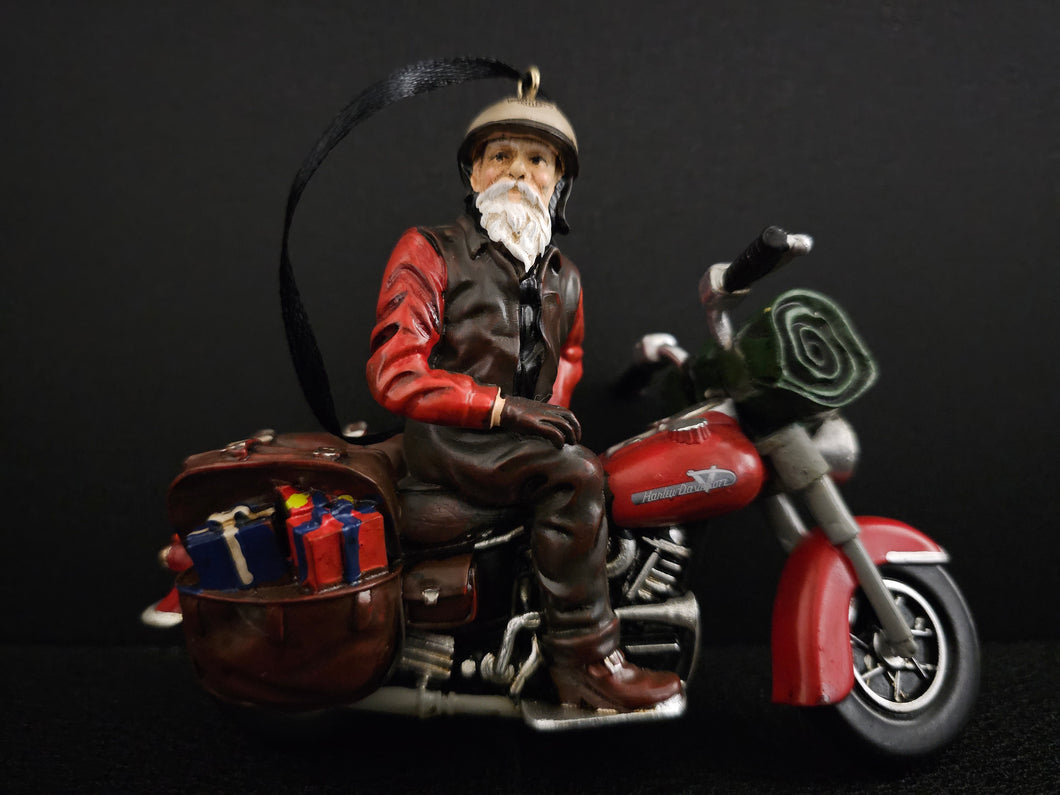 H-D Biker Santa Christmas Ornament HDX-99316