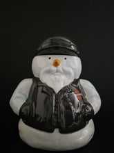 Load image into Gallery viewer, Harley-Davidson® Biker Snowman Cookie Jar HDX-99304
