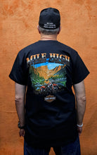 Load image into Gallery viewer, Men&#39;s Mile High Custom Down River Short Sleeve Black Shirt
