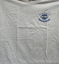 Load image into Gallery viewer, Men&#39;s Mile High Custom Short Sleeve Grey Polyblend Shirt
