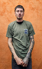 Load image into Gallery viewer, Men&#39;s Mile High Custom Short Sleeve Military Green Polyblend Shirt
