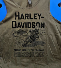 Load image into Gallery viewer, Men&#39;s Speed Kings Military Green Tank Top
