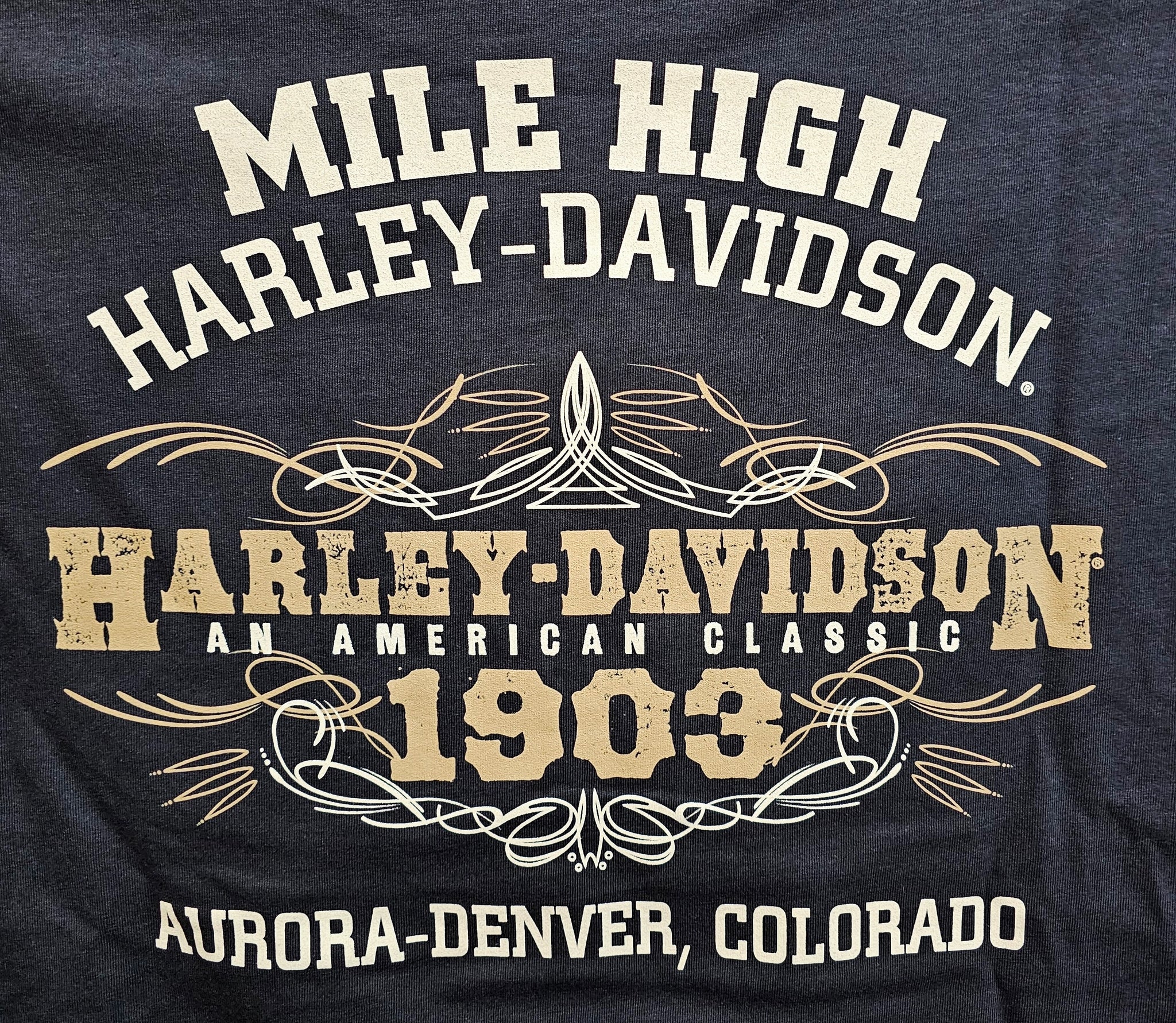 D Ranged Shirts Men's Deranged Sleeveless Navy Blue Shirt – Mile High Harley-Davidson