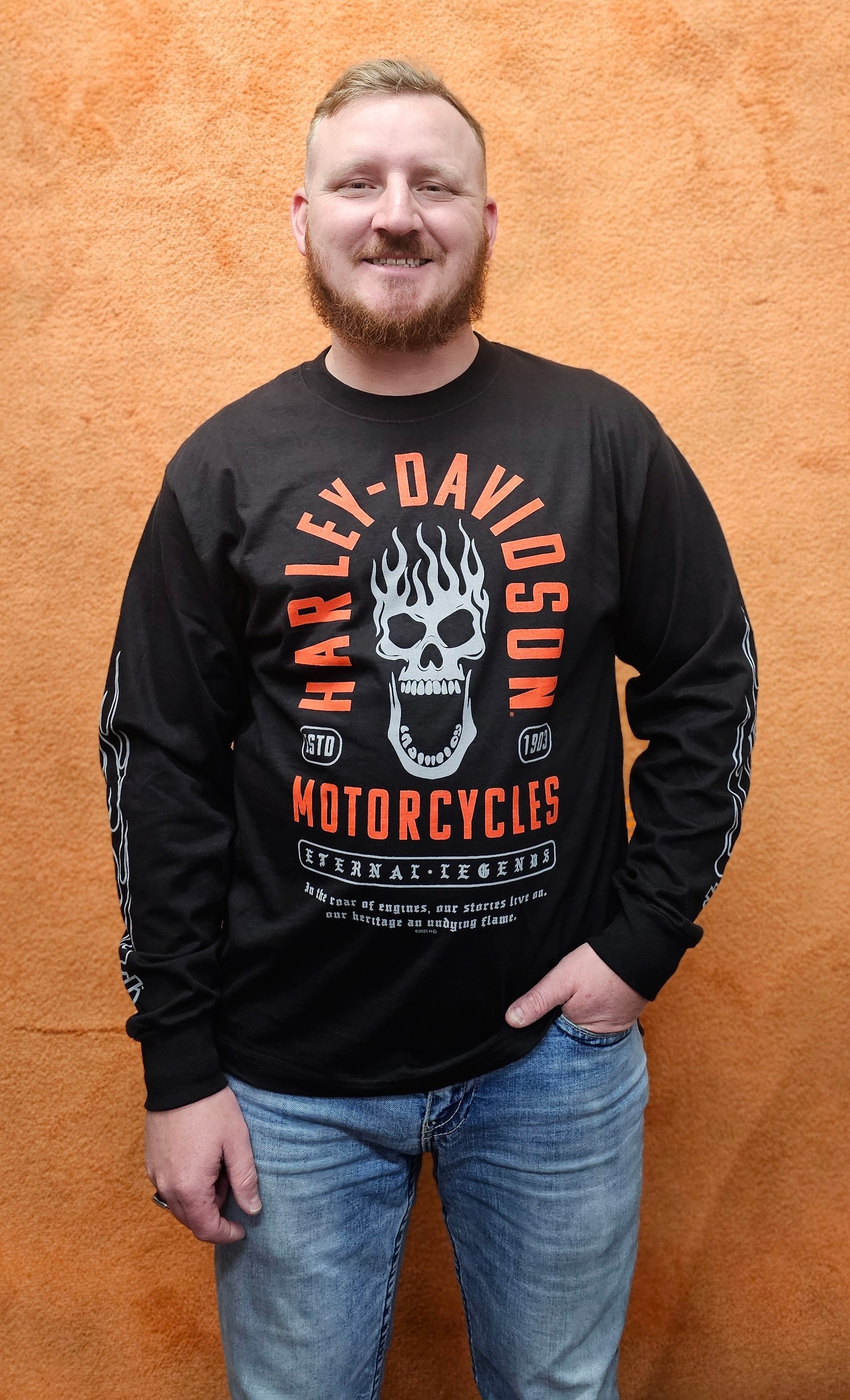 【至高】Harley-Davidson1997 ブラックヒルズラリー 長袖ロンt Men's Long Sleeve Dealer T's – Mile High Harley-Davidson