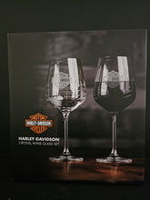 Load image into Gallery viewer, Harley-Davidson® Crystal Wine Glass Set HDL-18816
